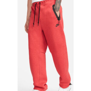 Nike Sportswear Tech Fleece Open Hem Sweatpants Mens Large Tall Red FB8012-672